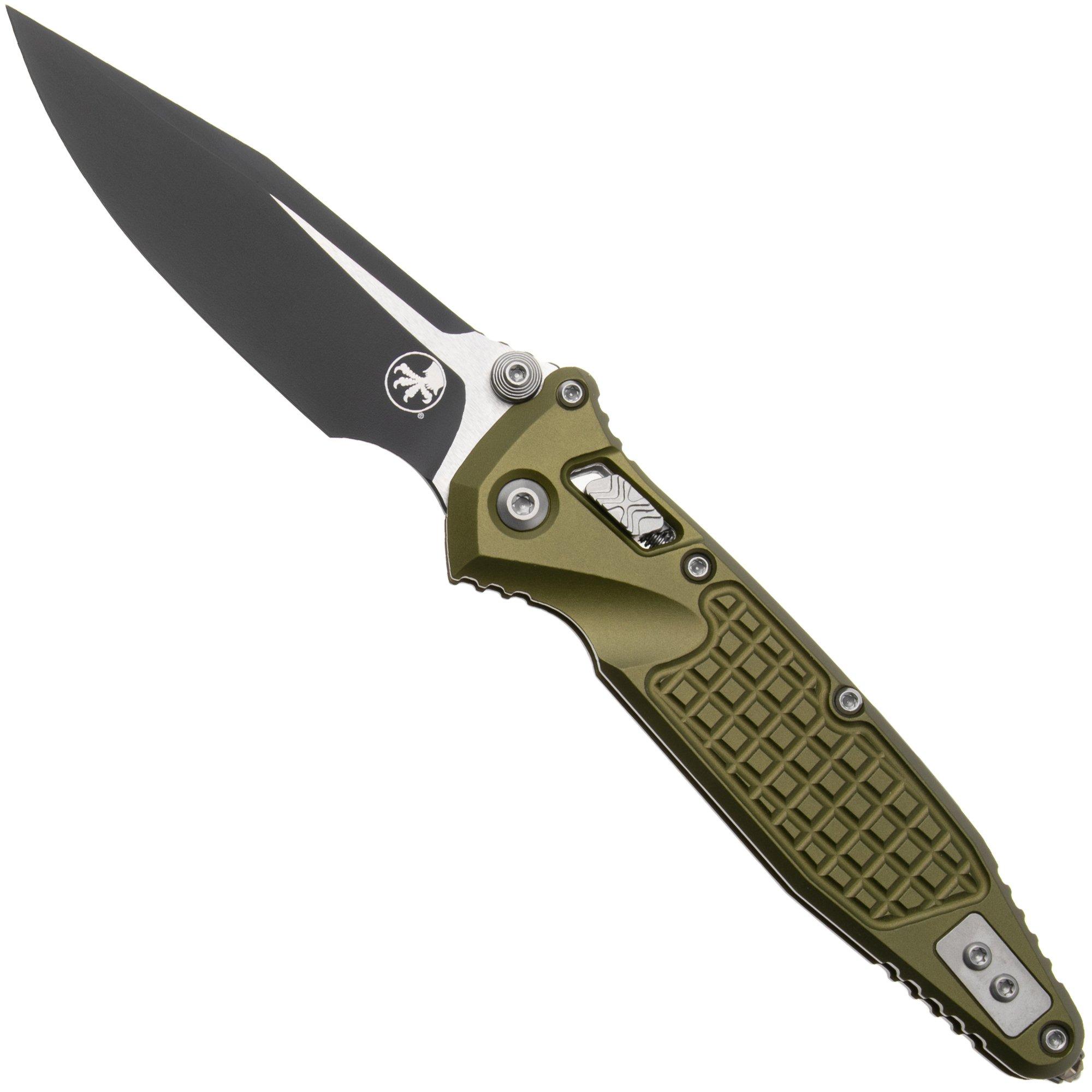 Microtech Socom Ram-Lok 160RL-1FROD, Two Tone Black M390MK, OD Green Frag Aluminium, zakmes