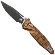Afbeelding voor Microtech Socom Ram-Lok 160RL-1FRTA, Two Tone Black M390MK, Tan Frag Aluminium, zakmes