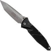 Microtech Socom Elite 161-10AP, Apocalyptic Stonewashed M390 Tanto, Black Aluminum couteau de poche