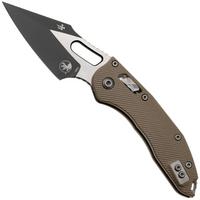Imagen para Microtech Stitch 169RL-1FLGTTA, Two Tone Black M390MK, Fluted Tan G-10, navaja, diseño de Borka Blades