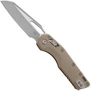 Microtech MSI Standard Issue 210-10APFLGTTA, Apocalyptic Stonewashed M390MK, Fluted Tan G10 zakmes