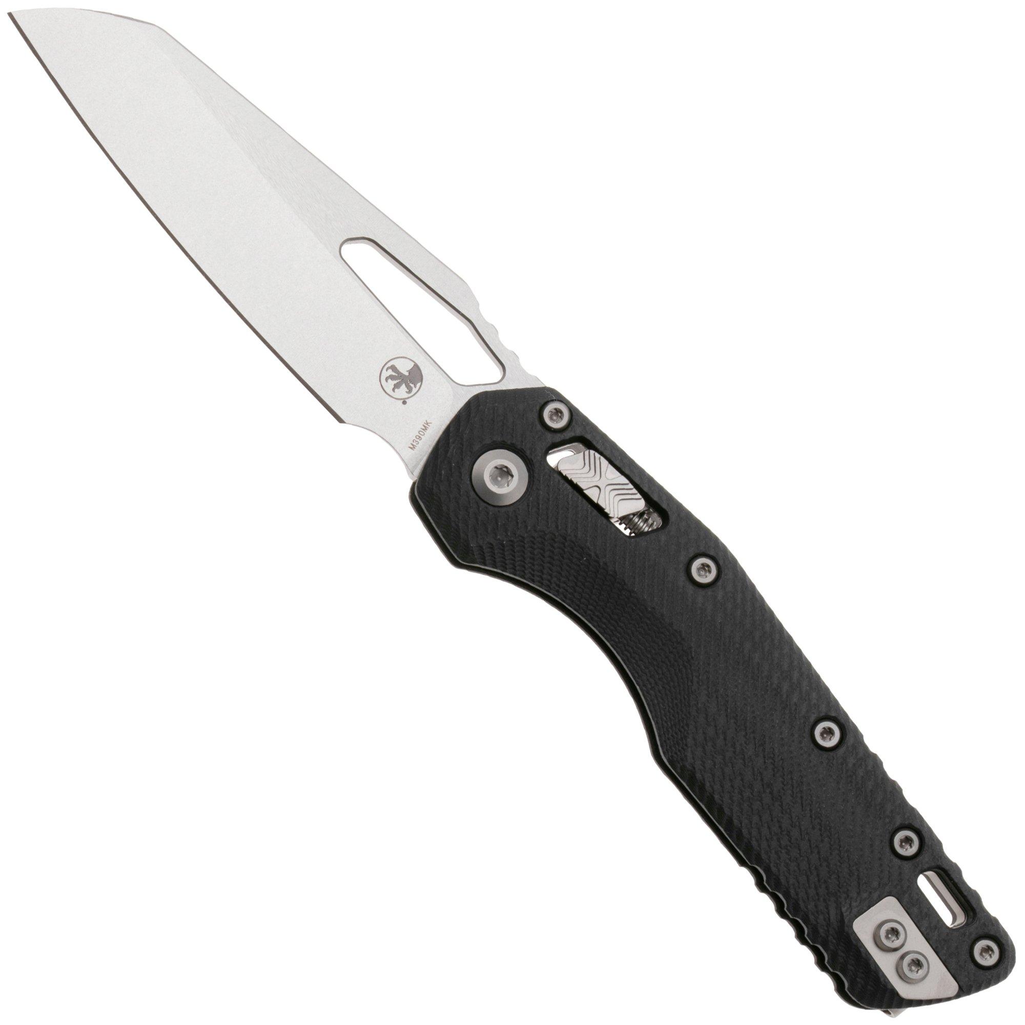 Microtech MSI Standard Issue 210-10FLGTBK, Stonewashed M390MK, Fluted Black G10 pocket knife