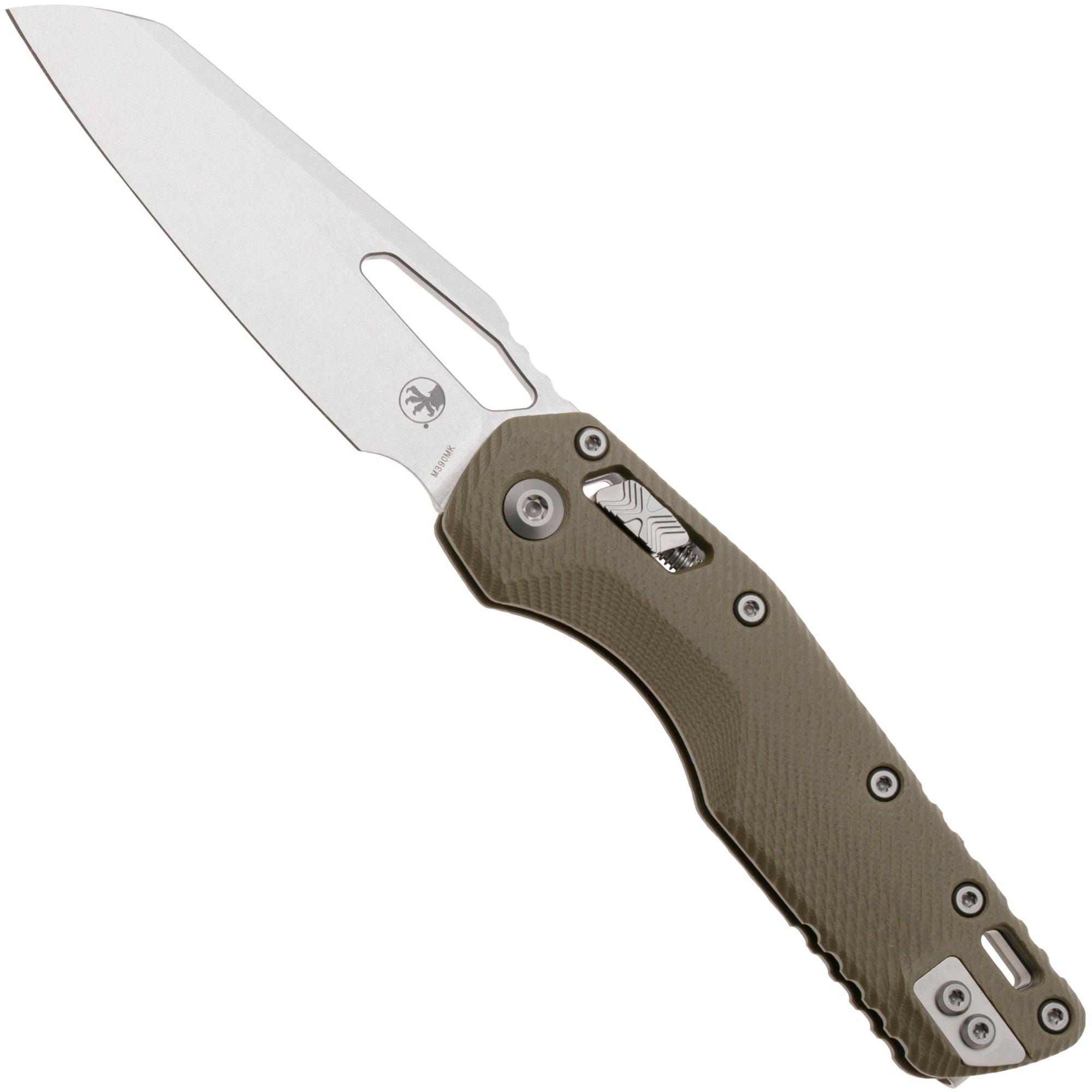 Microtech MSI Standard Issue 210-10FLGTOD, Stonewashed M390MK, Fluted OD-Green G10 zakmes