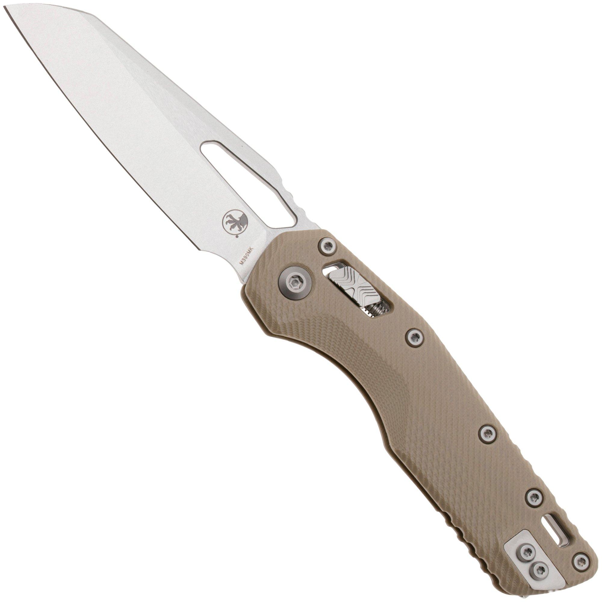 Microtech MSI Standard Issue 210-10FLGTTA, Stonewashed M390MK, Fluted Tan G10 zakmes
