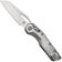 Afbeelding voor Microtech Marfione Select MSI Standard Issue 210-10MS2, Stonewashed M390MK, Slab Titanium, Blue Accents, zakmes