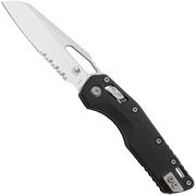 Microtech MSI Standard Issue 210-11FLGTBK, Stonewashed M390MK, Fluted Black G10, partly serrated zakmes