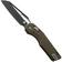 Afbeelding voor Microtech MSI Standard Issue 210-1FLGTOD, Two Tone Black M390MK, OD Green Fluted G10 zakmes