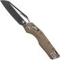 Obraz dla Nóż składany Microtech MSI Standard Issue 210-1FLGTTA, Two Tone Black M390MK, Fluted Tan G10