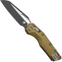 Imagen para Microtech MSI Standard Issue 210-1FLTA, Two Tone Black M390MK, Fluted Tan Aluminum, navaja