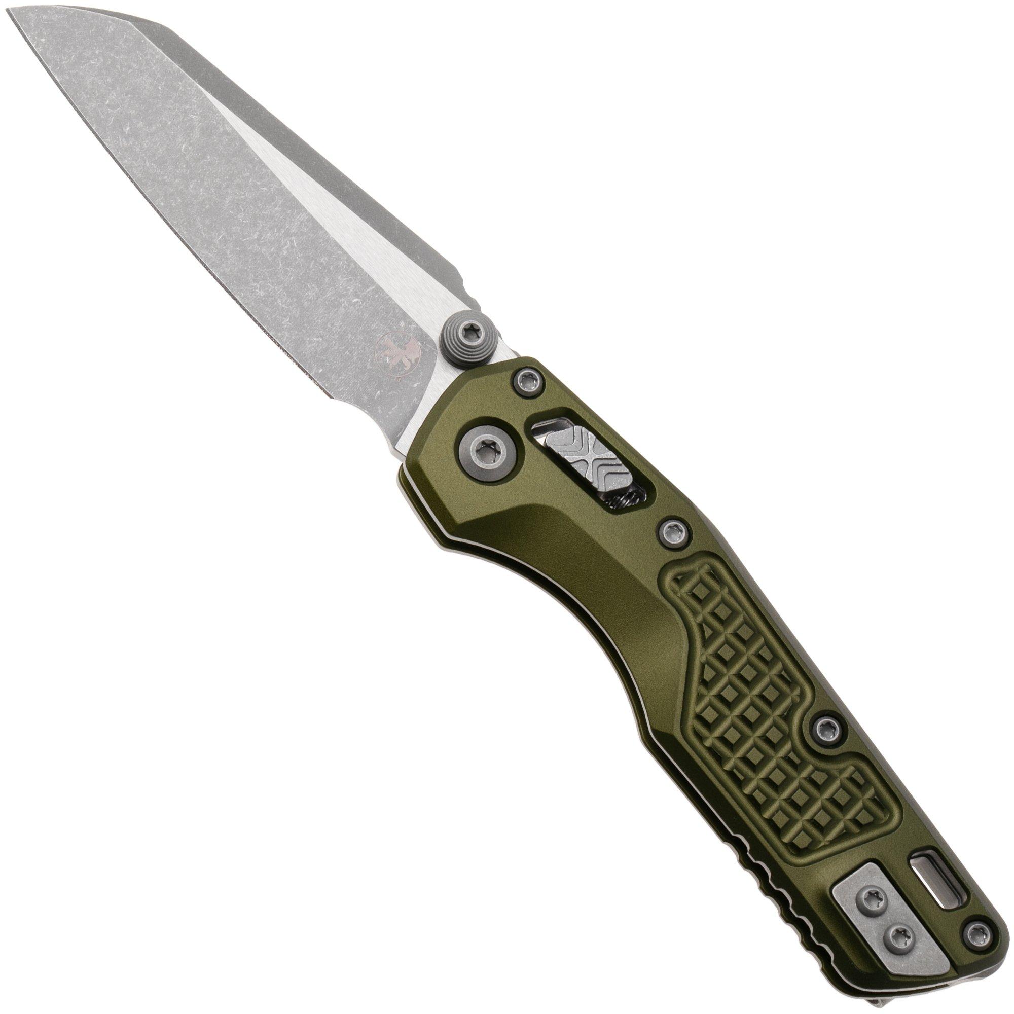 Microtech MSI Standard Issue Mini 210M-10APFROD, Stonewashed M390MK, OD-Green Frag Aluminum pocket knife