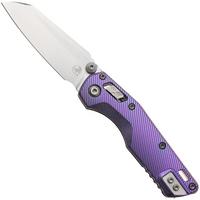 Afbeelding voor Microtech Marfione Select MSI Standard Issue Mini 210M-10FLMS6, Stonewashed M390MK, Fluted Purple Haze Titanium, Purple Accents, zakmes