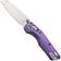 Afbeelding voor Microtech Marfione Select MSI Standard Issue Mini 210M-10FLMS6, Stonewashed M390MK, Fluted Purple Haze Titanium, Purple Accents, zakmes