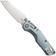 Afbeelding voor Microtech Marfione Select MSI Standard Issue Mini 210M-10FLMS7, Stonewashed M390MK, Fluted Ice Blue Titanium, Blue Accents, zakmes
