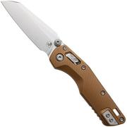 Afbeelding voor Microtech MSI Standard Issue Mini 210M-10FLTA, Stonewashed M390MK, Tan Fluted Aluminium zakmes 