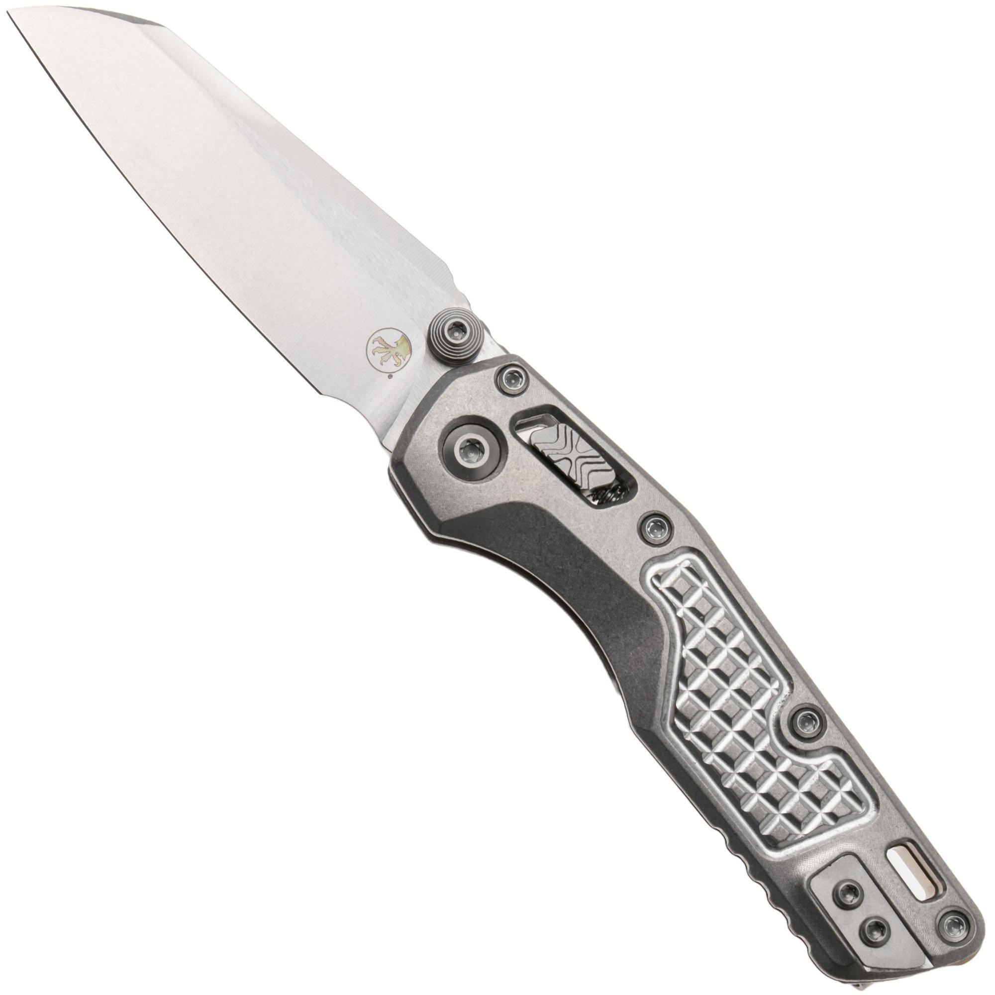 Microtech Marfione Select MSI Standard Issue Mini 210M-10FRMS2, Stonewashed M390MK, Frag Pattern Titanium, Bronze Accents, zakmes