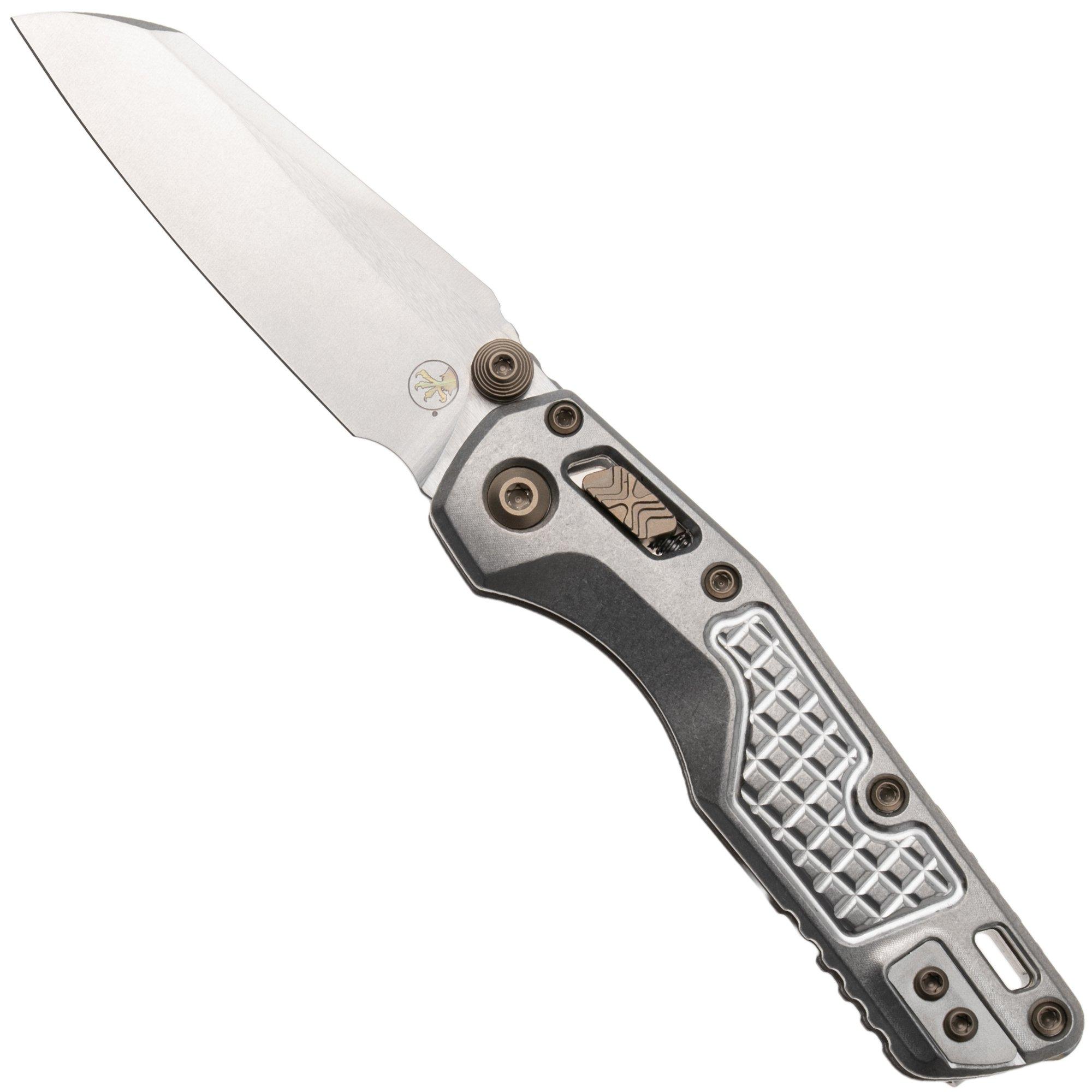 Microtech Marfione Select MSI Standard Issue Mini 210M-10FRMS5, Stonewashed M390MK, Frag Titanium, Flamed Accents, zakmes, Tony Marfione design