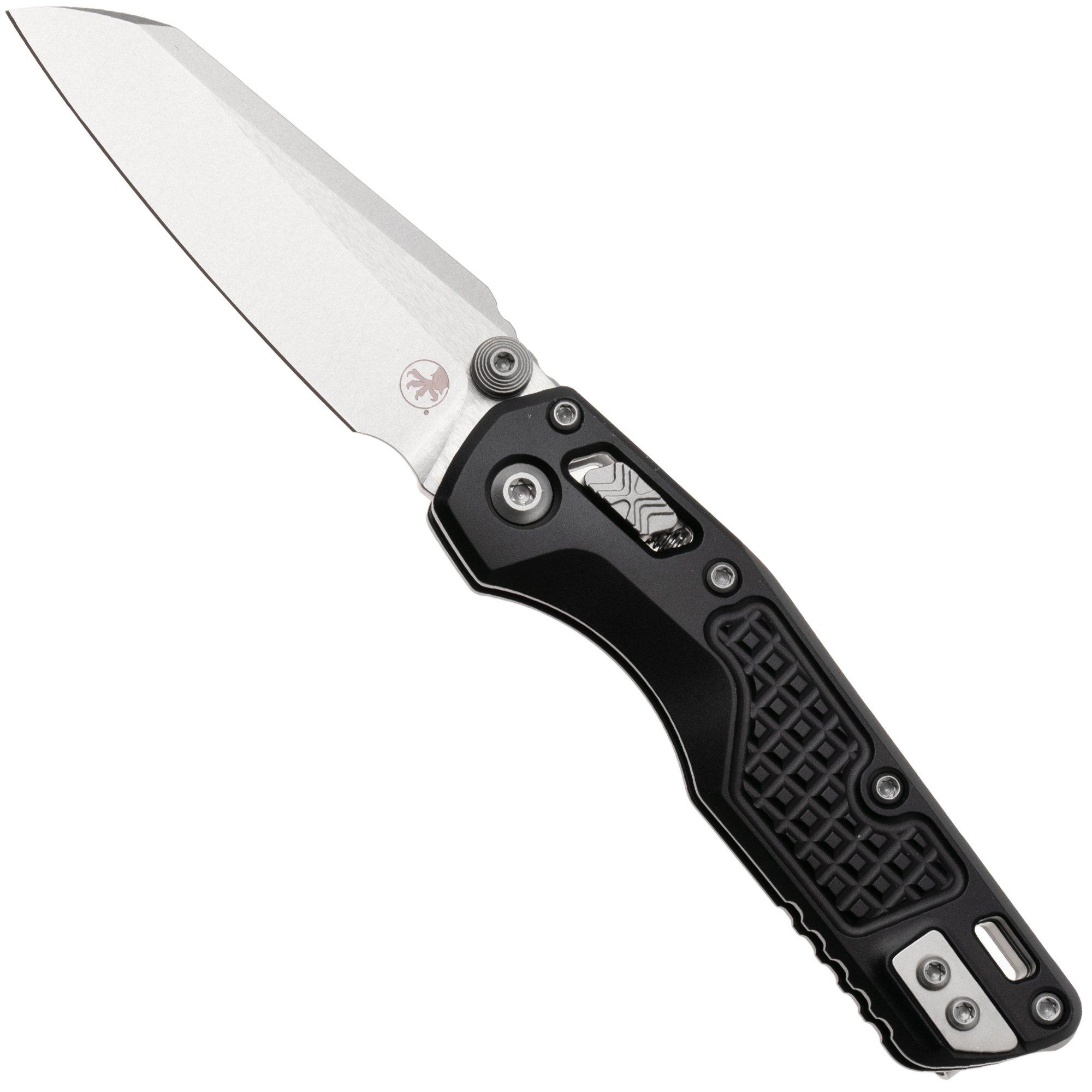 Microtech MSI Standard Issue Mini 210M-10FR, Stonewashed M390MK, Black Frag Aluminum zakmes