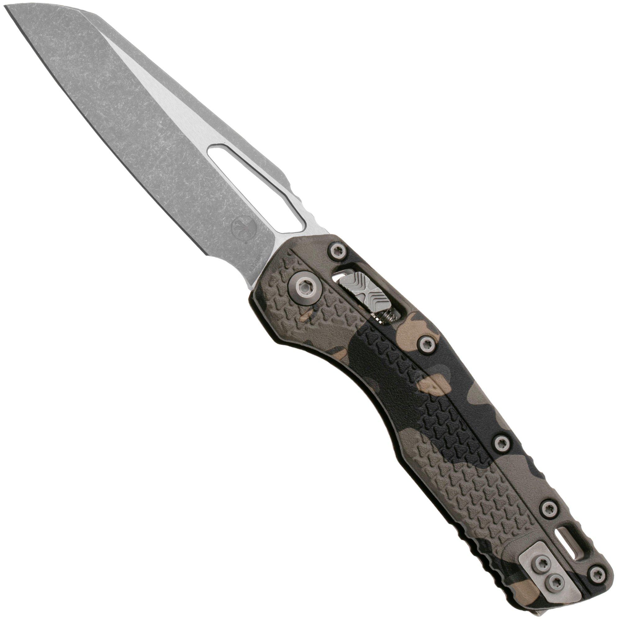 Microtech MSI Standard Issue 210T-10APPMTC, Apocalyptic Stonewashed M390MK, Tactical Camo Tri-Grip Polymer zakmes