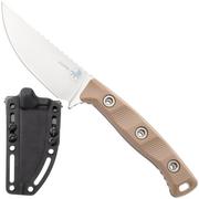 Afbeelding voor Microtech Akris 95-10DE-5, Stonewashed Böhler M390MK, Dark Earth G10, jachtmes, Black Kydex schede