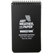 Afbeelding voor Modestone A103 Waterproof Top Spiral Notebook, 76 × 130 mm, Black, notitieboekje