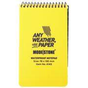 Afbeelding voor Modestone A143 Waterproof Top Spiral Notebook, 76 × 130 mm, Yellow, notitieboekje