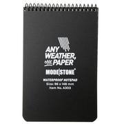 Afbeelding voor Modestone A303 Waterproof Top Spiral Notebook, 96 x 148 mm, Black, notitieboekje