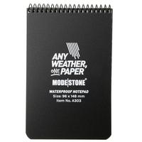 Afbeelding voor Modestone A303 Waterproof Top Spiral Notebook, 96 x 148 mm, Black, notitieboekje