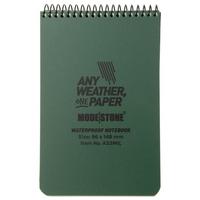 Afbeelding voor Modestone A33MIL Waterproof Top Spiral Military Notebook 96 x 148 mm, Olive, notitieboekje