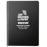Afbeelding voor Modestone C503 Waterproof Side Spiral Notebook A5 Black, notitieboek