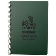 Afbeelding voor Modestone C53MIL Waterproof Side Spiral Military Notebook A5 Olive, notitieboek