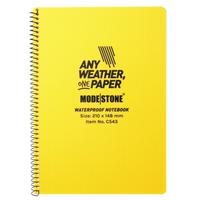 Afbeelding voor Modestone C543 Waterproof Side Spiral Notebook A5 Yellow, notitieboek