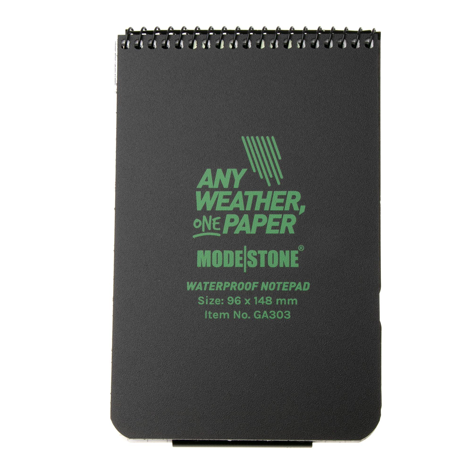 Modestone GA303 Waterproof Top Spiral Notebook + Glowpad 96 x 148 mm, notebook