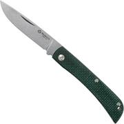 Maserin Scout Green Micarta coltello da tasca, 163-MV
