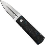 Maserin Daga 372B, Elmax, Blue Fatcarbon, coltello da tasca, design di Attilio Morotti