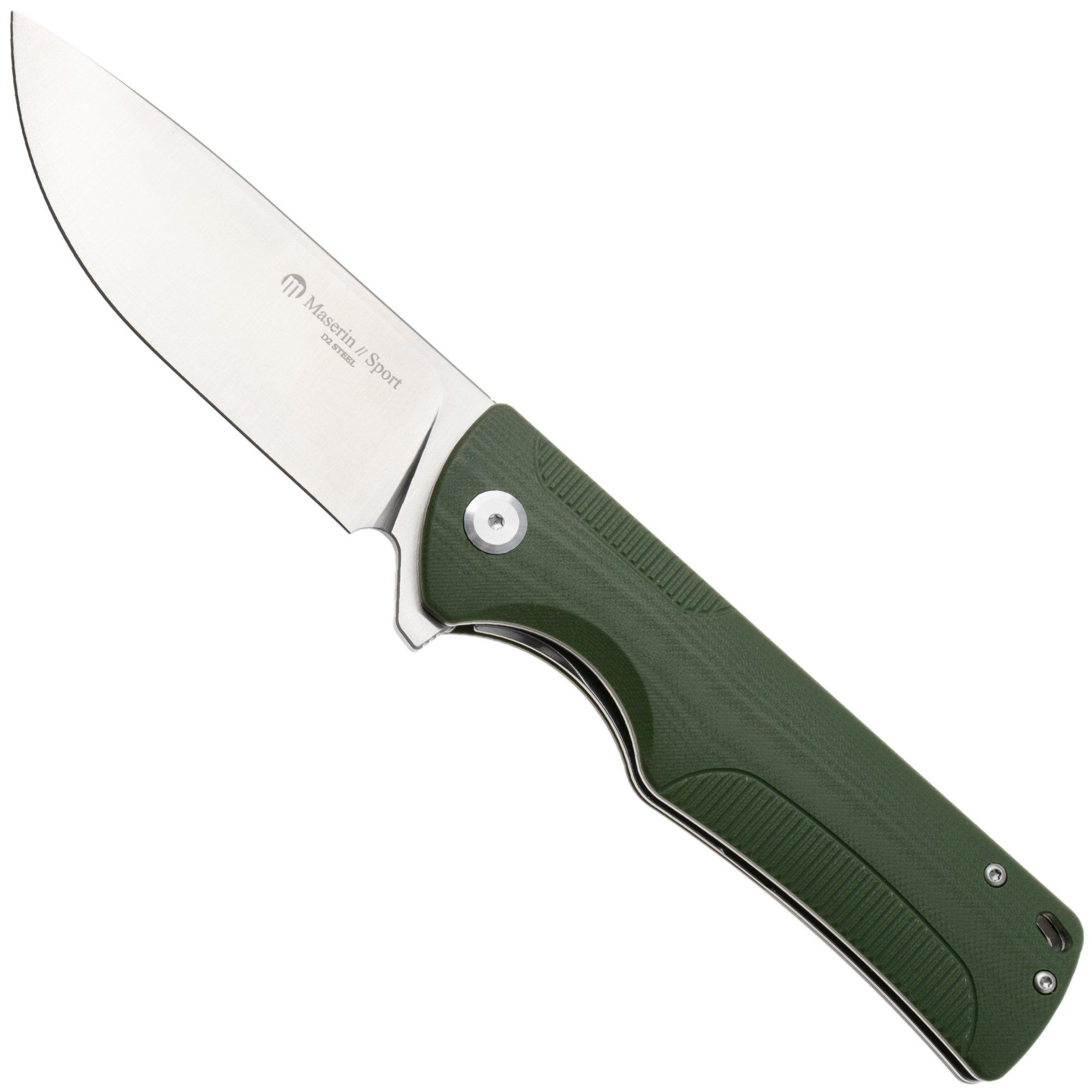 Maserin Sport 46011/G10V Satin D2, Green G10 zakmes