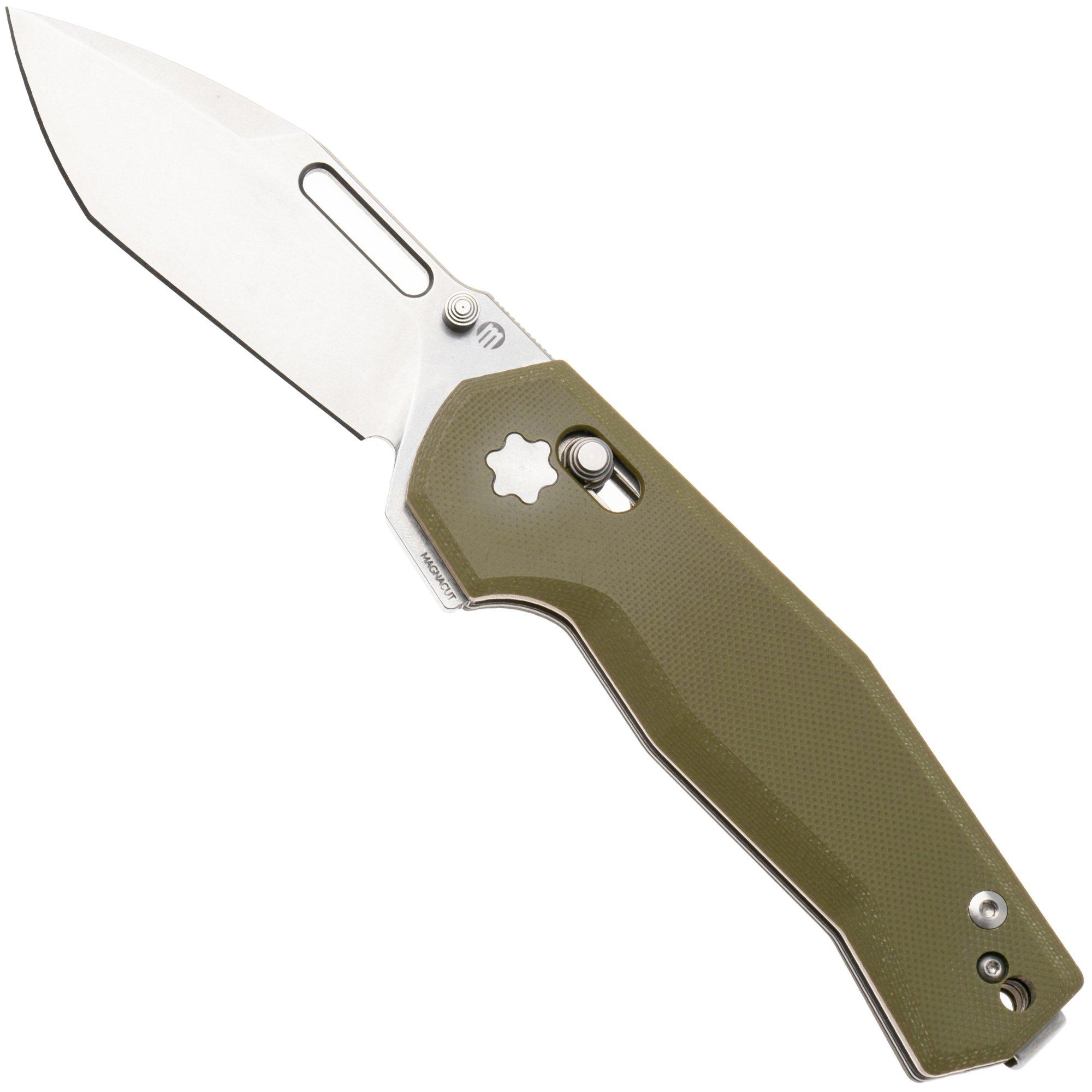 Maserin 632 CB-1 Stonewashed CPM MagnaCut, Olive Green G10, zakmes