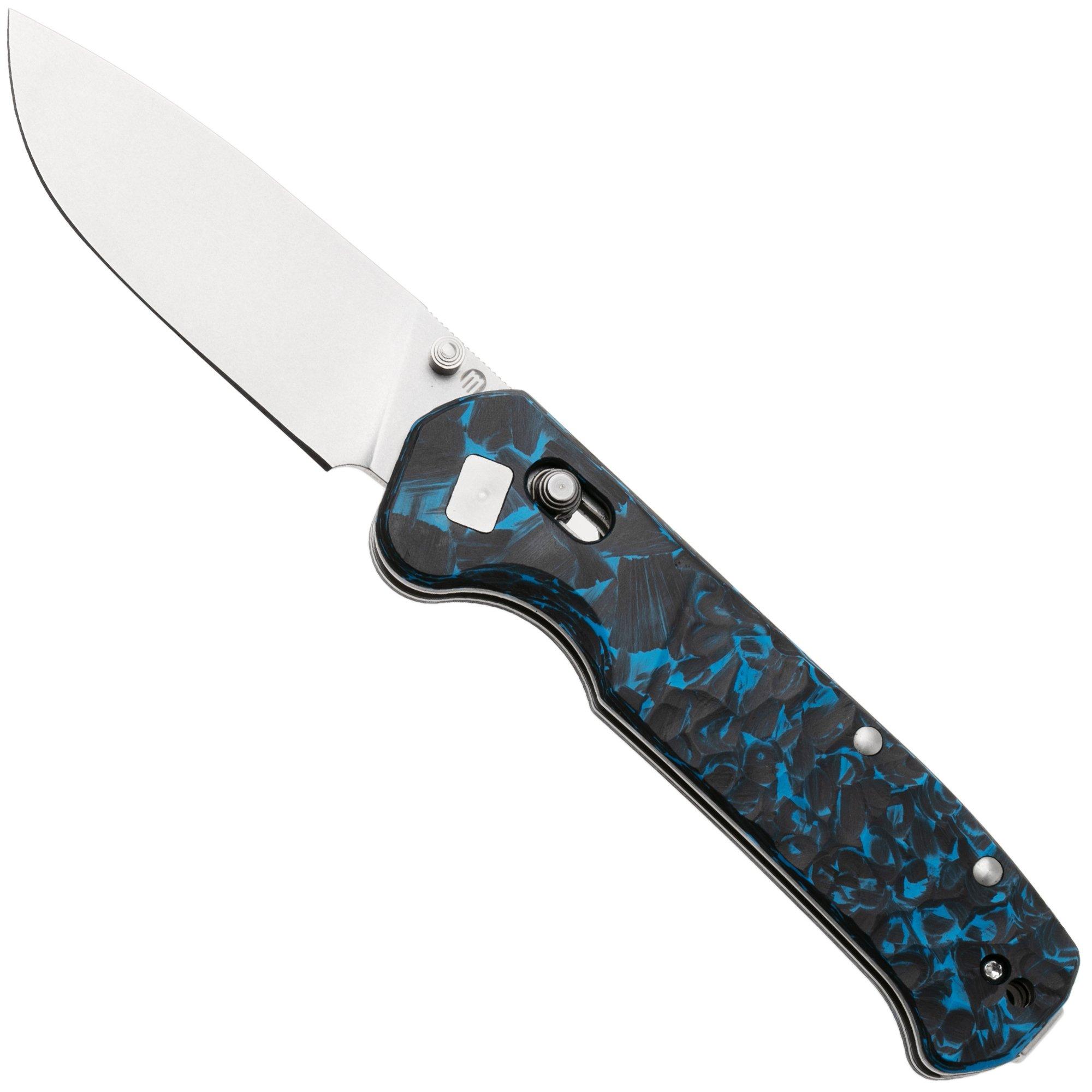 Maserin Frontier 634/CFB, Stonewashed Nitro X7, Blue Carbon Fiber, Taschenmesser