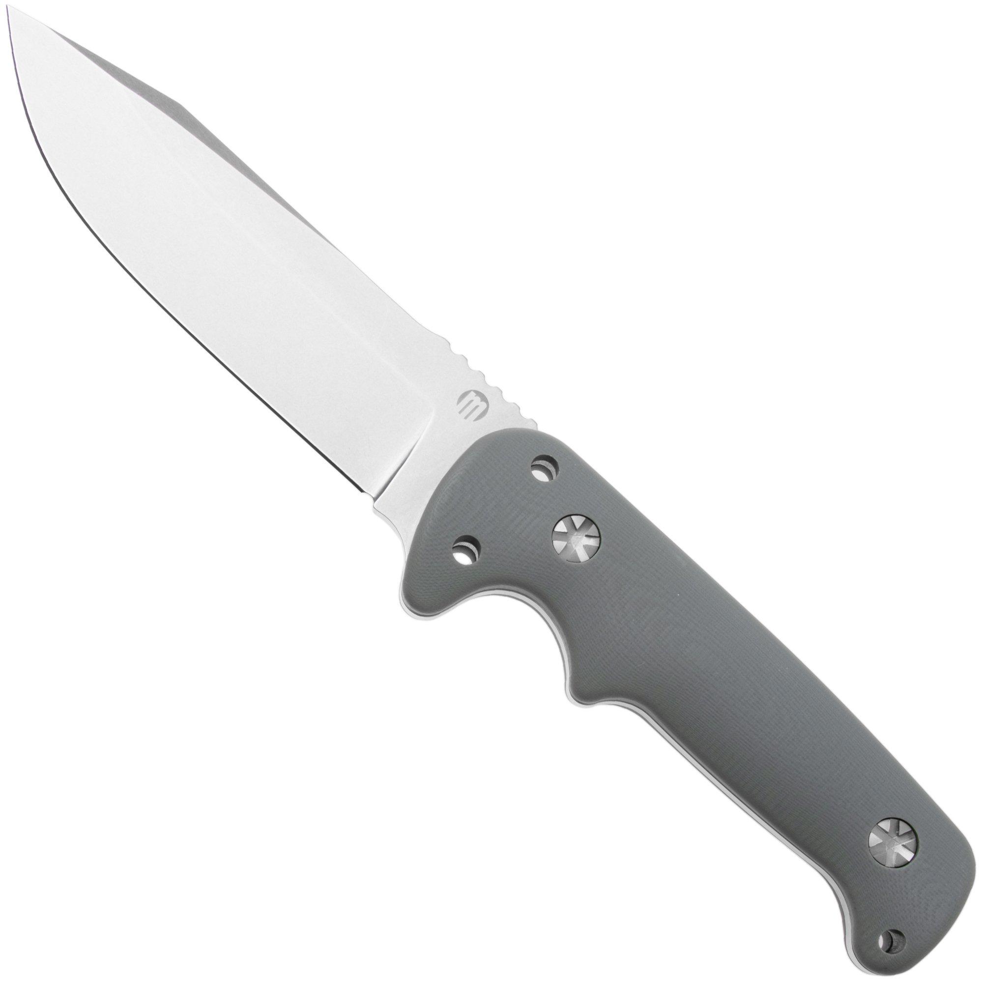 Maserin Outback 926/G10G Stonewashed N690, Grey G10, Fahrtenmesser