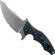 Maserin Badger 940-G10G Grey G10 vaststaand mes, Alessandro Zanin design