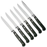 Maserin Apollo Carbon 2411-CA Juego de cuchillos para carne de 6 piezas