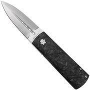 Maserin Daga 372-N, Elmax, Black Fatcarbon, coltello da tasca, design di Attilio Morotti