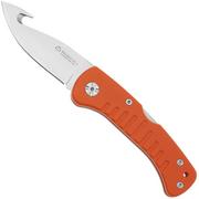 Maserin 763 Skinner Orange G10, Gut Hook, couteau de chasse