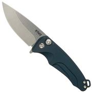Medford Smooth Criminal S35VN, Satin Blade, Blue Handle, Silver Hardware pocket knife