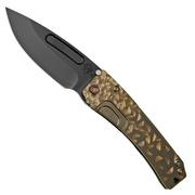 Medford Slim Midi, S45VN PVD DP, Bronze Hammered Fade Handles, couteau de poche