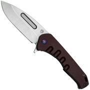 Medford Swift Framelock S35VN Tumbled Drop Point, Alu Red Handle, Flamed Hardware zakmes