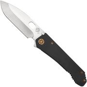 Medford 187 DP, D2 Tumbled Blade, PVD Handle Taschenmesser