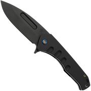 Medford Swift FL Flipper, S45VN PVD Droppoint, Black Handle, PVD Spring, Flamed Hardware, pocket knife