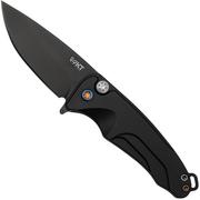 Medford Smooth Criminal, S45VN PVD Blade, Black Handle, Flamed Hardware Clip pocket knife