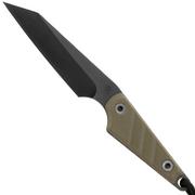 Medford UDT-1 Black PVD S45VN, OD Green G10, Black PVD Hardware, Kydex-Messerscheide, feststehendes Messer