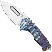 Medford Praetorian Genesis T, 24-GNT-03, S45VN Tumbled Droppoint, Acid Etched Flamed Titanium Handle zakmes